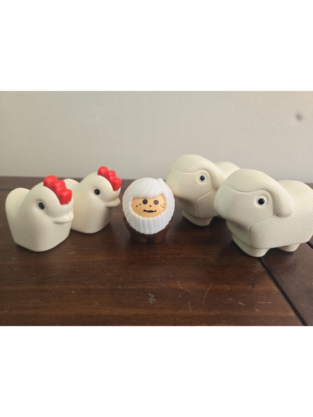 Vintage Little Tikes Toddle Tots Noah's Ark - Noah Figure 2" Sheep Chickens